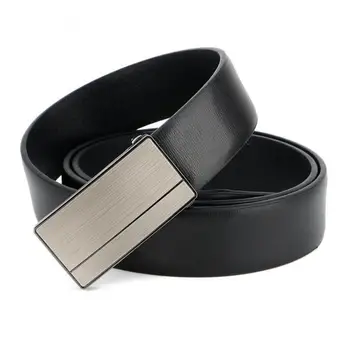 

The new Genuine Leather belt men's 100% pure cowhide belt fashion casual smooth buckle young and middle-aged wild pants belt