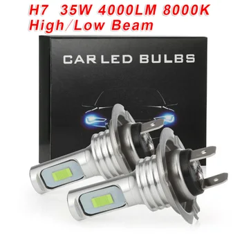 

2x H7 35W Car Headlight Bulbs Kit Super Bright LED Fog Light Lamp 8000K Ice Blue