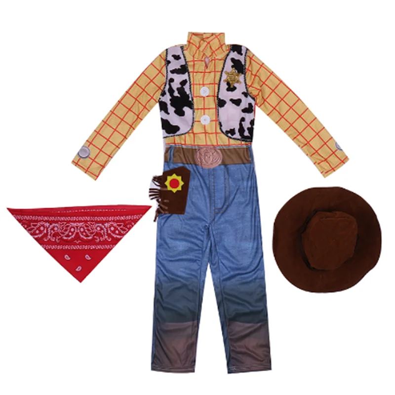 Toy Story Woody Новинка; Одежда для мальчиков; История игрушек мультфильма «Вуди»; нарядное платье для дня рождения - Цвет: Toy Story Woody