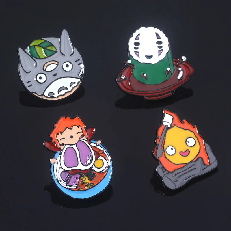 Миядзаки Хаяо Ghibli брошь значок на булавке унесенный в спираль Ponyo Tonari no Totoro Howl's