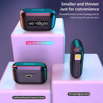 

TWS G40 Wireless Headphone Bluetooth Headset Earbuds 9D HD Touch Contorl LED Bluetooth 5.1 Earphone Universal Headphones