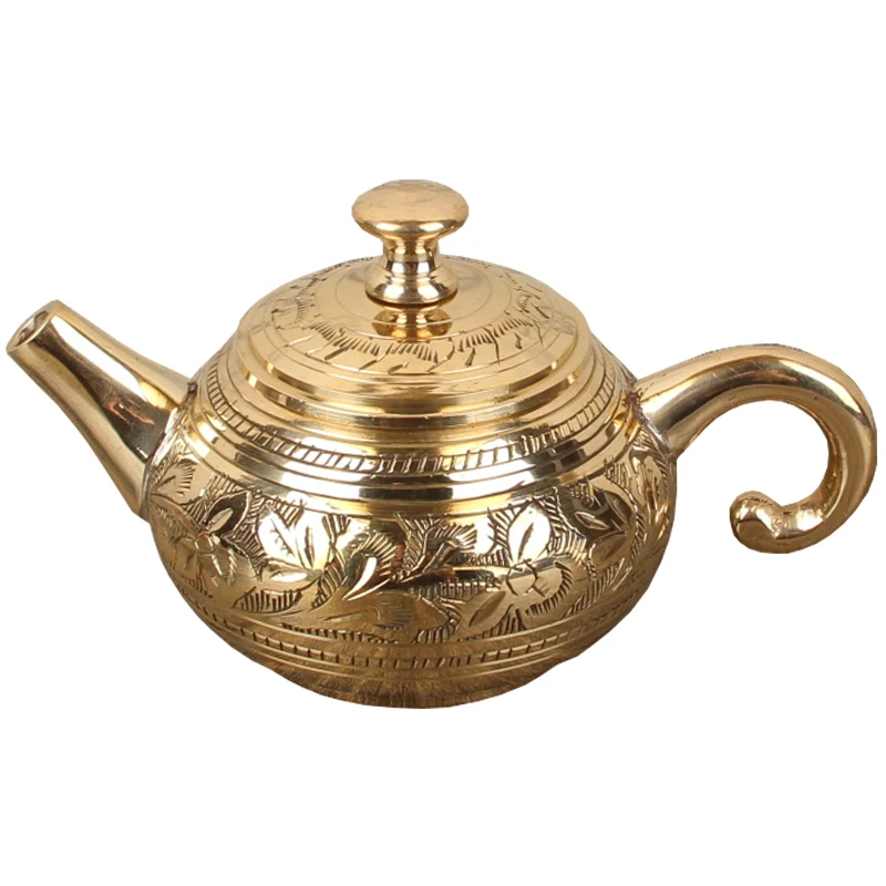 

Mini Kung Fu Teapot Imported Pure Copper Tea Set Pure Hand-Made Tea Maker Single Pot Home Hand Grab Small Teapot 150ml