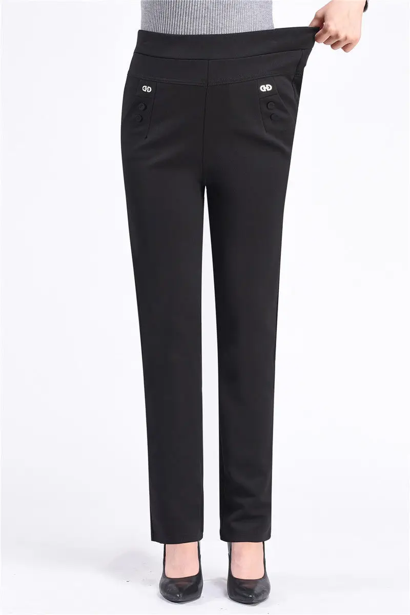 Straight Leg Trouser High Waist Business Casual Pants - Temu