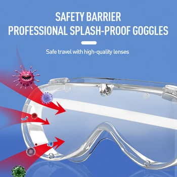 

1PC Fully Enclosed Multifunctional Protective Glasses Anti-dust Anti-splash Anti-wind Anti-sand Eyes Protector Safety Goggles