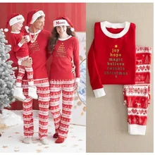 Family Matching Clothes Outfits Look Christmas Pajamas Set Father Mother Children's Sleepwear Clothing Christmas Family Pajamas