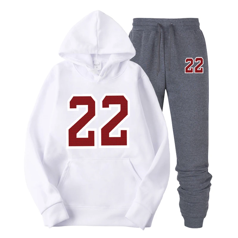 

2019 Brand Clothing Red Number 22 Photo Printing Men's Hoodies Slim Hooded Unisex Sweatshirts Mens Coats Male Casual Fleece Autu