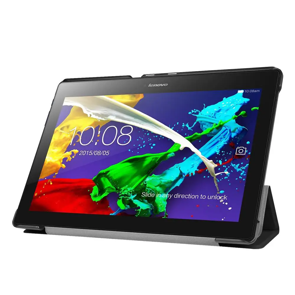 Чехол для lenovo Tab3 10 бизнес (TB3-X70F/N/L) Ultra Slim Smart Wake Up Stand Tablet PU кожаный чехол с бесплатным стилусом