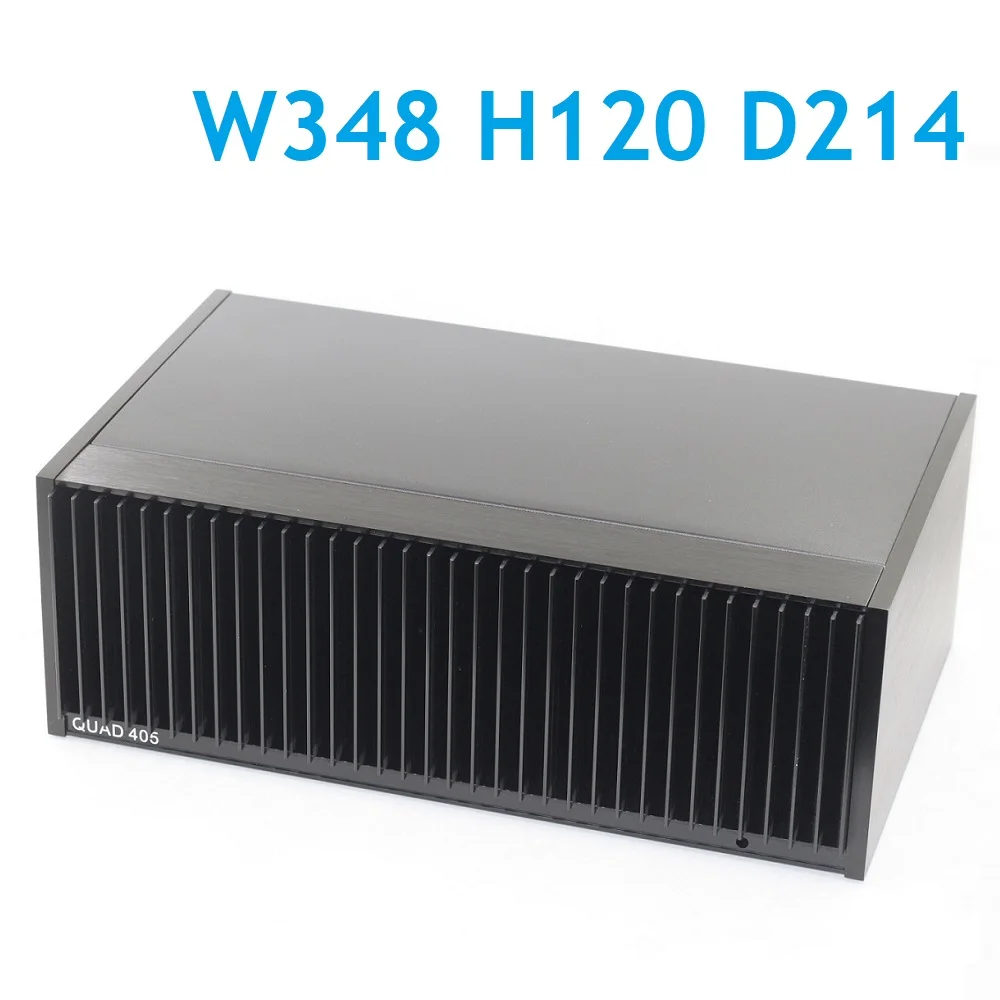 

DIY Aluminum Heat Sink Shell Case Refer CLONE UK National Capital QUAD405 Power Amplifier Chassis W348 H120 D214 Anodized Preamp