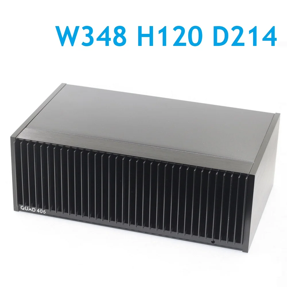 DIY Aluminum Heat Sink Shell Case Refer CLONE UK National Capital QUAD405 Power Amplifier Chassis W348 H120 D214 Anodized Preamp |