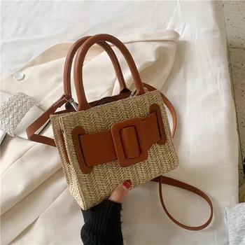 

Small Straw Flap Bags For Women 2020 Summer Crossbody Bags Lady Travel Purses and Handbags Female Shoulder Messenger Bag