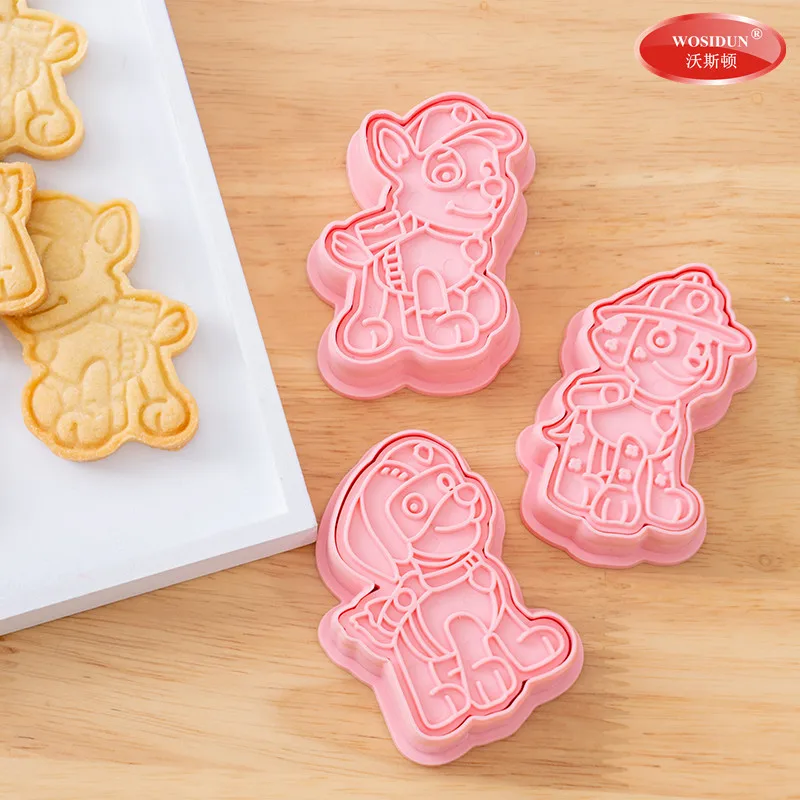 6 unids/set pata patrulla perro de juguete niño DIY molde galleta chico cocina modelo chico chica pata patrulla cumpleaños regalo molde galleta
