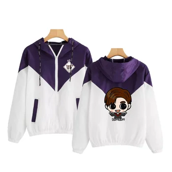 

FRDUN TOMMY Kpop GOT7 hoodies zipper Jackets Women/Men coat Streetwear Clothing Unisex Kawaii hip hop Jacket zipper Tracksuit