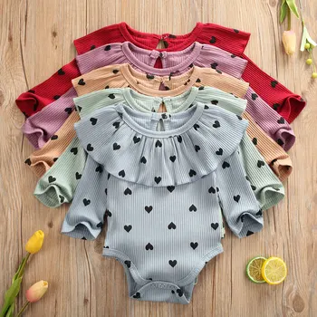 

Cute Newborn Baby Girls Romper Clothes Princess Dot Long Sleeve Party Kids Infant Jumpsuit Autumn Spring Cotton Toddler Clothing
