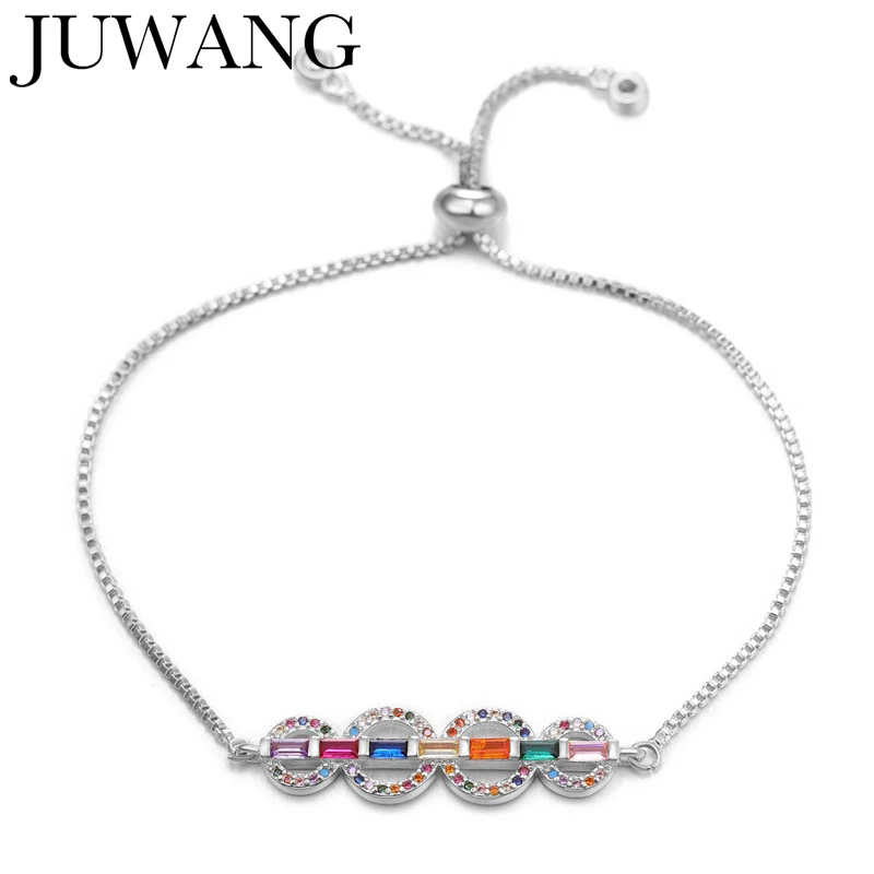 Новые трендовые амулеты круглые браслеты серебряного цвета CZ Кристалл циркония ювелирные изделия для женщин женские 925 браслеты Pulseira Feminina