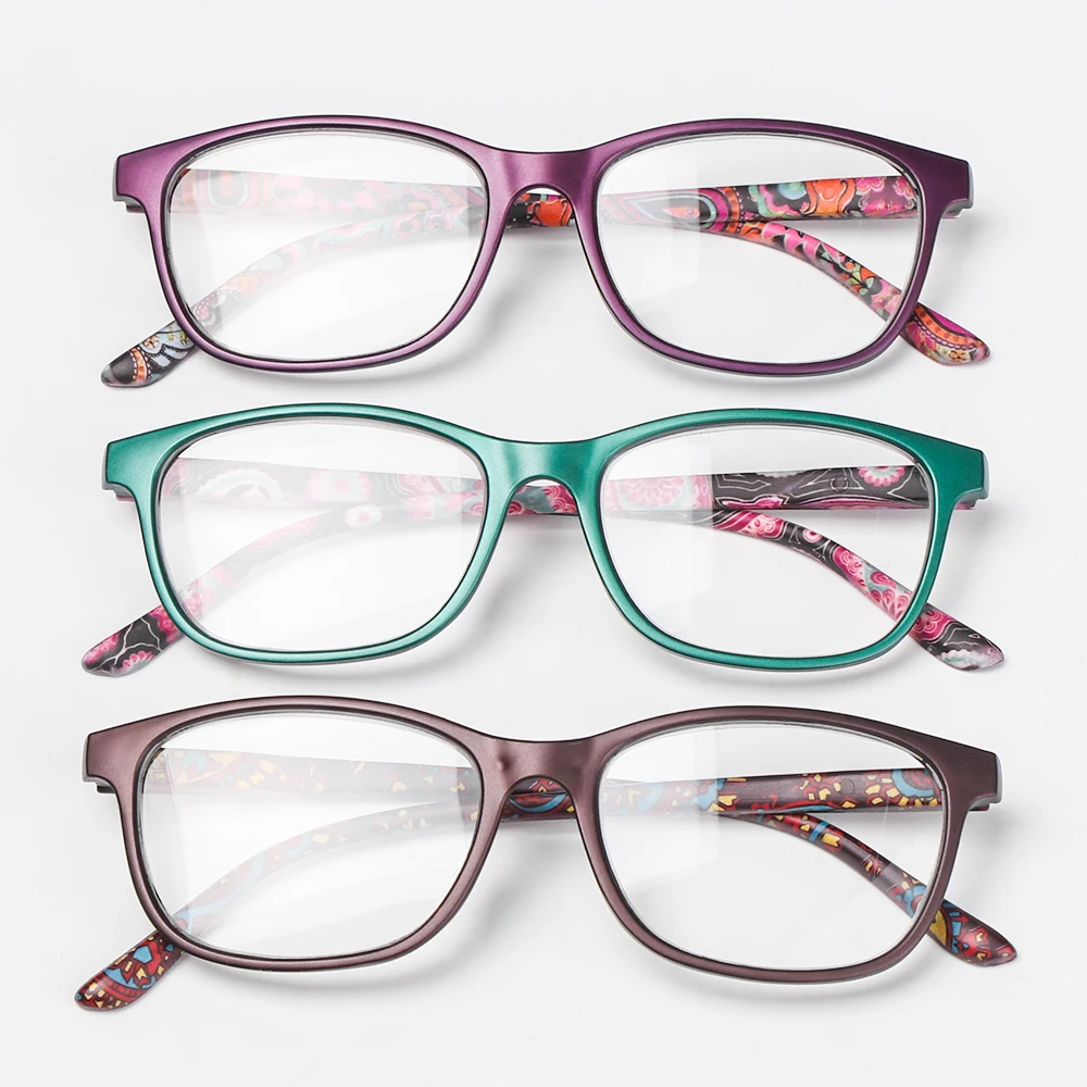 

1Pcs New Fashion Print Resin Reading Glasses Eyewear Protector Glasses Spring Hinge Presbyopic Eyeglasses Unisex+1.0~+4.0