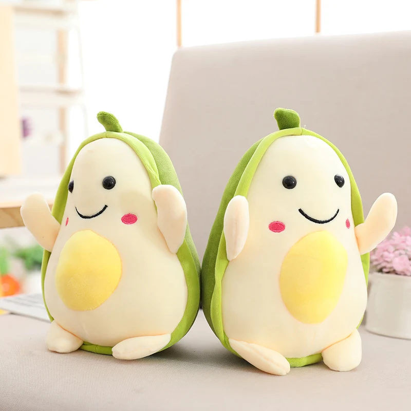 1 шт. 25 см мультфильм желток авокадо мягкие игрушки мягкие плюшевые авокадо маленький пандант милые куклы детские подарки