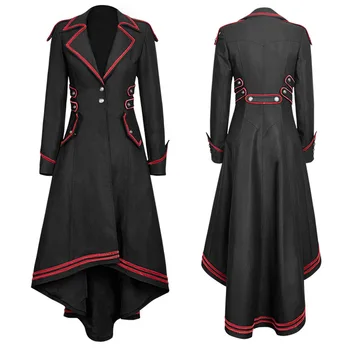 

Men Vintage Suit Cosplay Costume Jacket Long Tuxedo Vintage Steampunk Retro Tailcoat Single Breasted Gothic Victorian Frock Coat