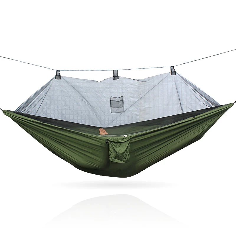 Outdoor Automatic Quick Open Mosquito Net Hammock Tent With Waterproof Canopy Awning Set Hammock Portable Pop-Up