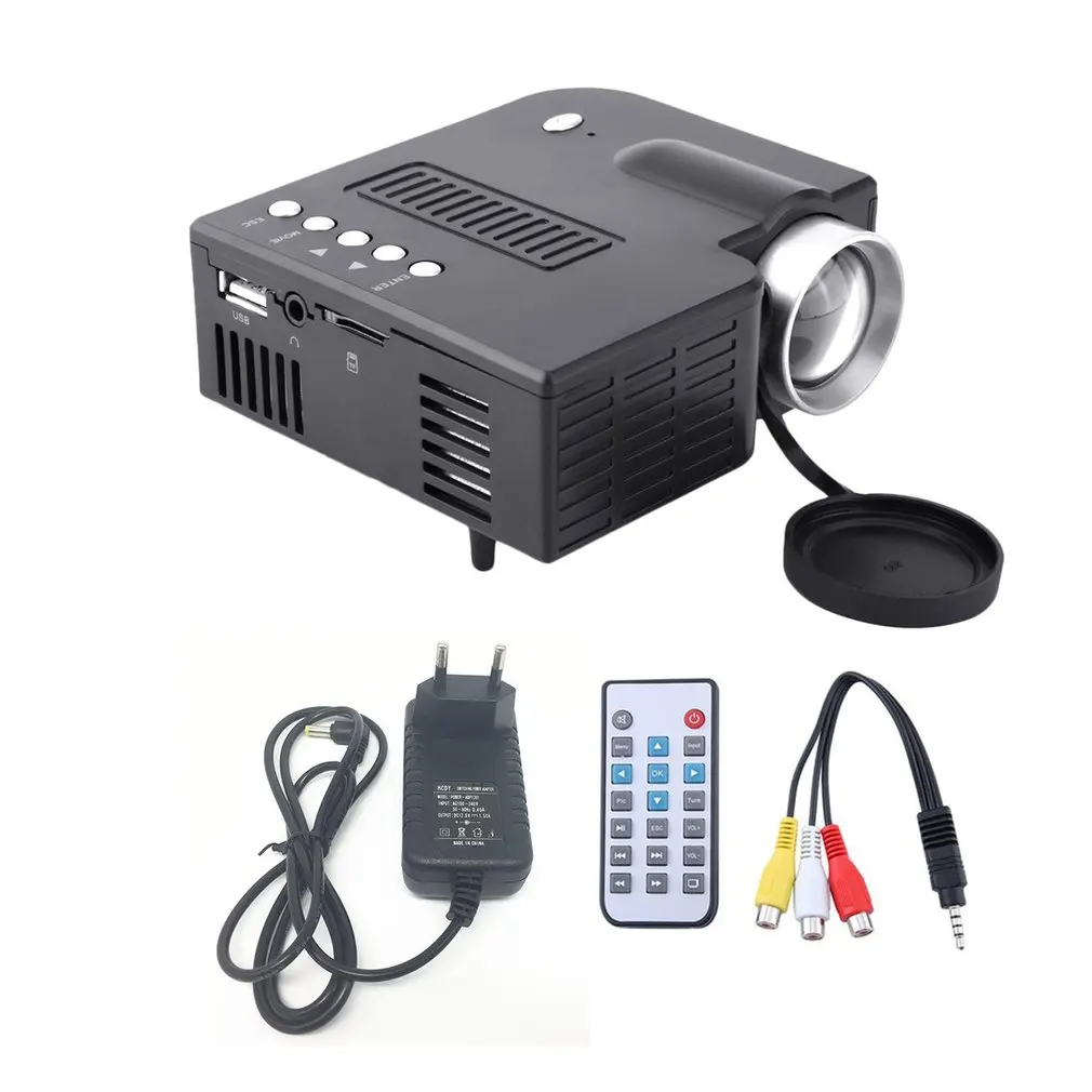 

UC28A Mini Portable LED Projector 1080P Multimedia Home Cinema Theater USB TF HDMI AV LED Beamer Projector for Home Use..