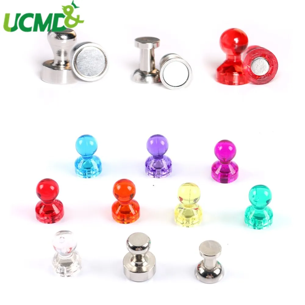 

4Pcs Neodymium Round Magnetic Thumbtacks Pin Whiteboard Blackboard Noticeboard Fridge Magnets for Home office Magnetic button