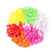 10 pces interno 2.7/ 3/4/4.5/5mm canário clipe anel pássaro pombo papagaio perna anéis pequenos pássaros pé anéis com número pássaro clipe anel