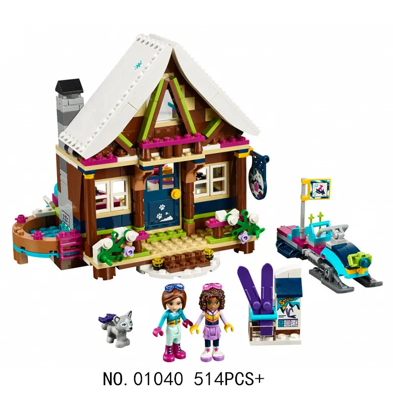 514pcs-Legoings-Friends-Girl-Series-Snow-resort-chalet-Building-Blocks-Kit-Toys-Girl-Birthday-Christmas-Gifts - 