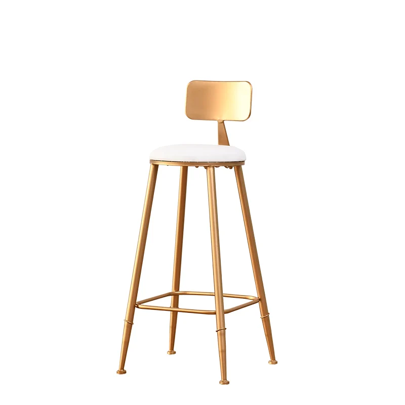 Nordic Simple Gold Bar Chair Dessert Shop Coffee Restaurant Lounge Chair Backrest High Stool Bar Bar Stool Nordic Simple Gold Bar Chair Dessert Shop Coffee Restaurant Lounge Chair Backrest High Stool Bar Bar Stool