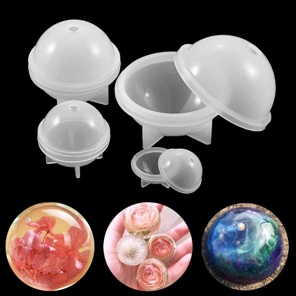 

1Pcs Crystal Epoxy Ball Planet Silicone Mold Transparent Silicone Mold Craft Type Epoxy Resin Molds For DIY Jewelry Making Find