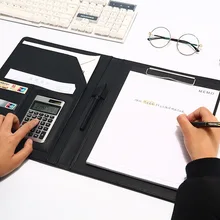 Папка для файлов формата А4 с калькулятором, многофункциональный бумажный органайзер для файлов, блокноты для документов, портфель, сумка для документов, деловые принадлежности