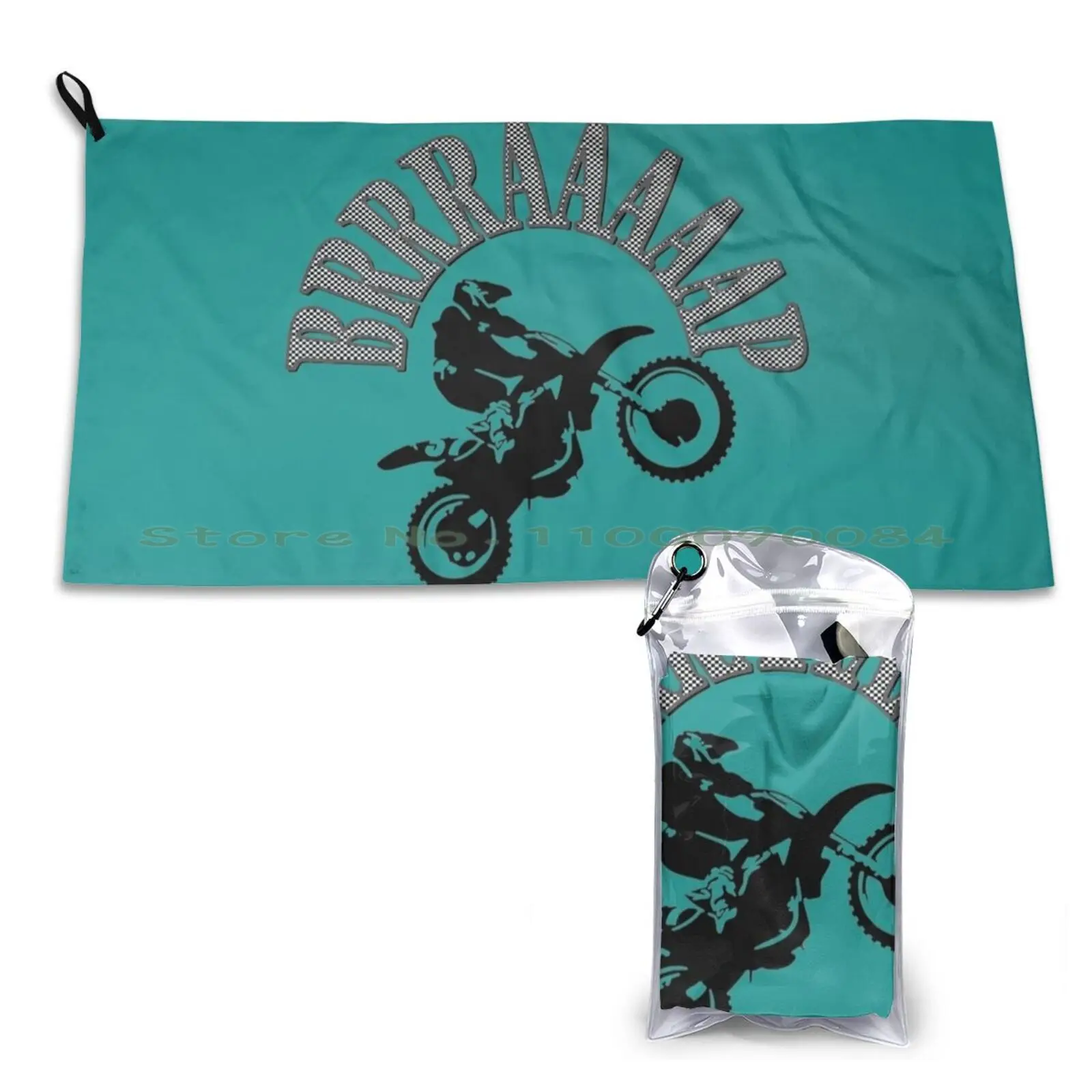 Muslimb Two-Stroke Dirtbike Motorcross Vector Asciugamano Ad Asciugatura Rapida Palestra Sport Bagno Portatile Google Pictionary Grand Theft Auto