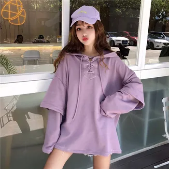 

Japanese Harajuku Moon Print Hoodies Women High Street Gothic Punk Oversize Velvet Sweatshirt Cool Black Pullover Hoodie Girl