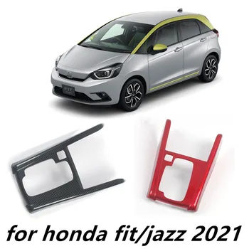 

Car Auto Accessories For honda fit 2021 2022 Wrapping ABS carbon Fiber Transmission control area trim Protective cover