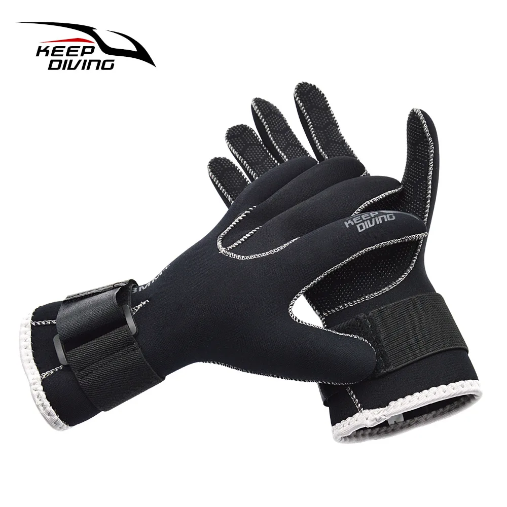 FRFJY 3MM Neoprene Scuba Dive Gloves Swim Gloves Snorkeling Equipment Anti Scratch Keep Warm Wetsuit Material Winter Swim Spearfishing