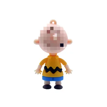

100 pieces New Cute Cartoon Charlie Brown DIY Girls Car Or Bag Keyring Anime Key chain Gifts Or Men Key Chain Women Keychain wh
