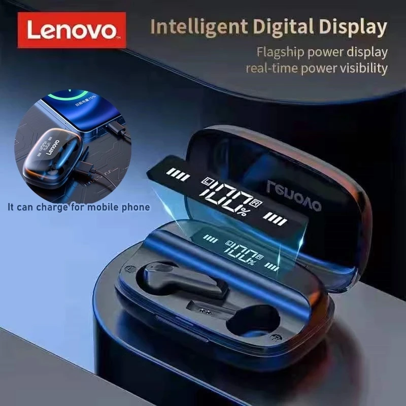 Беспроводные наушники Lenovo QT81 TWS стерео спортивные водонепроницаемые