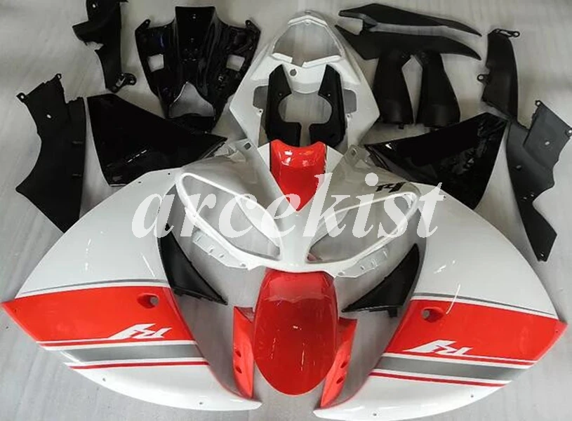 Инъекций ABS Обтекатели комплект подходит для YAMAHA YZF-R1 R1 2009 2010 2011 2012 2013 YZF1000 09, 10, 11, 12, 13, 14, красного и белого цвета