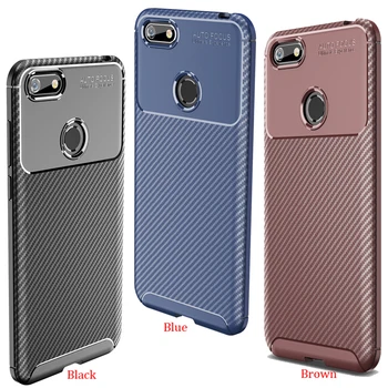 

50pcs/lot For Motorola Moto E6 Play Flexible Carbon Fiber Shockproof Rugged Case For Motorola Moto E6 Play