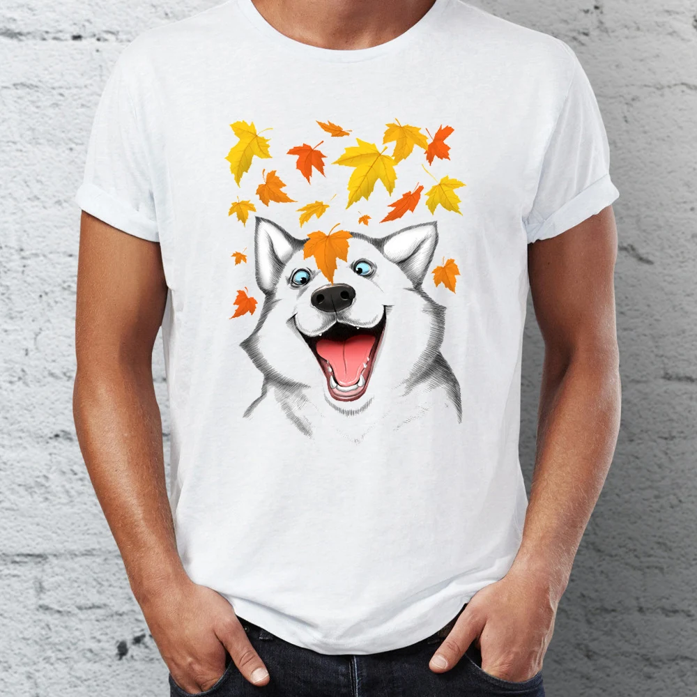

Men's T Shirt Autumn Husky Awesome Drawing Artsy Tee
