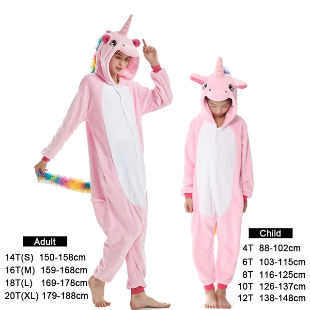 Pijamas familiares a juego de unicornio para madre e conjunto de unicornio infantil, ropa familia, pillamas, animales AliExpress