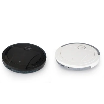 

Robot Vacuum Cleaner 1800PA Powerful Suction 3 in 1 Pet Hair Home Dry Wet Mopping Cleaning Robot Charge Vacuum Mini White