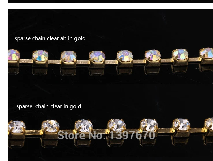 1 Yrads/лот ss6-ss18 плотный кристалл ab в серебряной основе закрыть горный хрусталь цепь чашки цепи для одежды орнамент аксессуары