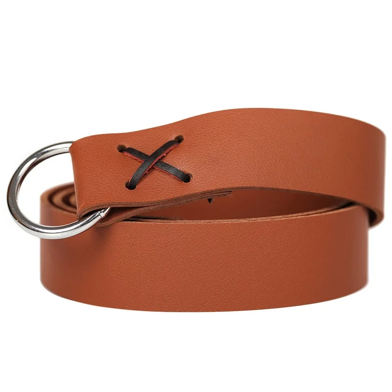 Medieval Sword Ring Belt Costume Larp Accessory Armor Gear Adult Viking Knight Pirate Cosplay Leather Long Loop Buckle For Men