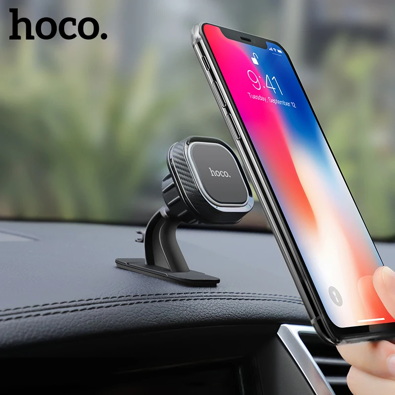 Универсальный автомобильный держатель HOCO для телефона с магнитным вентиляционным отверстием для iPhone X XS Max samsung S10 Xiaomi с магнитным креплением на 360 градусов вращение