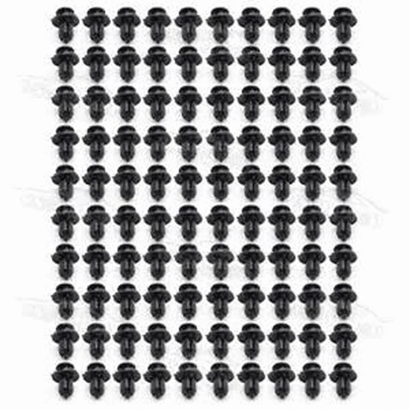 100 Pcs Bumper Clips 10mm Hood Fender Push Rivets Retainer Fasteners for Honda | Автомобили и мотоциклы