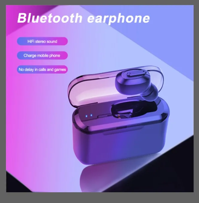 

Wireless Earphone Bluetooth 5.0 Earphone TWS HIFI Mini In-ear Sports Running Headset Support iOS/Android Phones HD Call