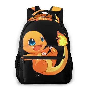 

Charmander Students School Bags Beautiful New Pattern knapsack for Men Women Fashion pokemon Teens Books Backpack