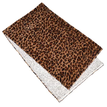 

50*160cm Leopard Printing Soft Fur Plush Sewing Craft Fabric For DIY Garment Decoration Women Handbag Shoes Accessory Materials