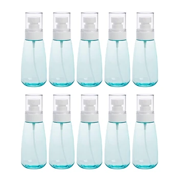 

10 PCS Portable Refillable Plastic Fine Mist Perfume Spray Bottle Transparent Empty Spray Sprayer Bottle, 100Ml