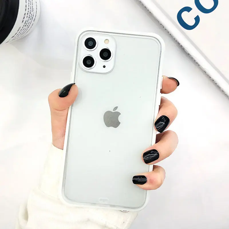 W Lovebay Clear Candy Color Phone Case For iPhone 7 8 6 6s Plus 11 Pro X XR XS Max Transparent Acrylic Matte Hard Cases Back Cover - Цвет: W