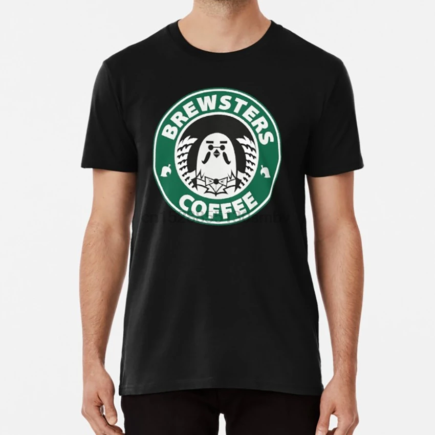 Brewsters Кофе футболка животных пересечения сковорода kkslider tom уголок | Мужская